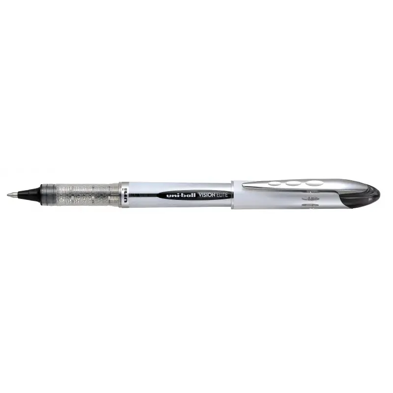 Uni-ball Vision Elite UB-200 Rollerball de Tinta Liquida - Punta de Bola 0.8mm - Sistema Antifugas para Viajes - Color Negro | A