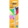 Bic 4 Colours Shine Boligrafo de Bola Retractil - Punta Media de 1.0mm - Tinta con Base de Aceite - 4 Colores de Tinta | Ahorro