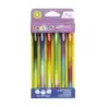 Carioca Oops Easy Pack de 6 Boligrafos Borrables con Punta de Ø 0.7mm - Tinta Termo Sensible - Cuerpo con Efecto Degradado de Co