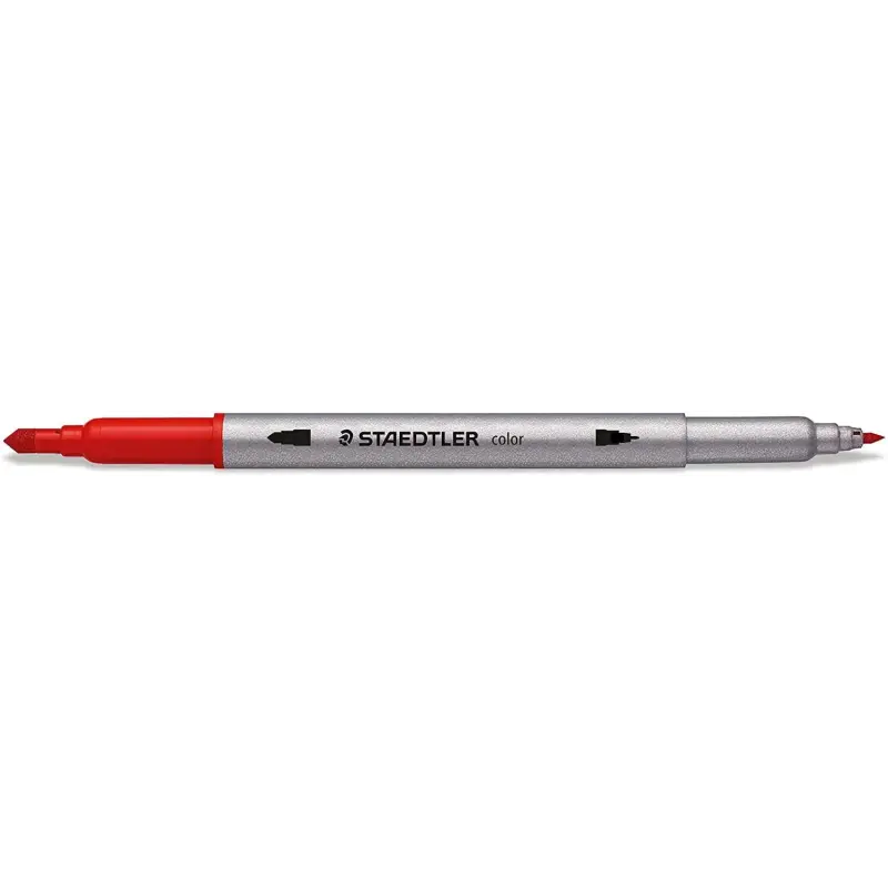 Staedtler 3200 Pack de 72 Rotuladores de Doble Punta - Resistente a la Presion - Colores Surtidos | Ahorro Imprimiendo