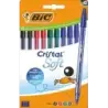 Bic Cristal Soft Pack de 10 Boligrafos de Bola - Punta Media de 1.2mm - Trazo 0.45mm - Escritura mas Fluida - Colores Surtidos |