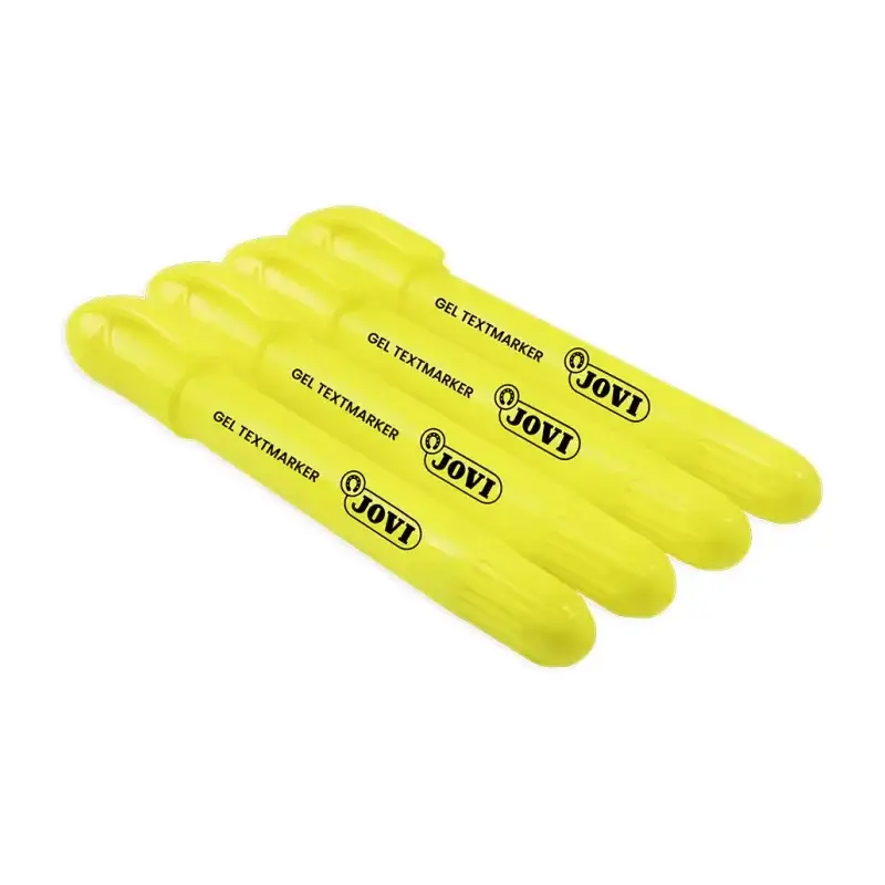 Jovi Gel Textmarker Marcador de Texto Fluorescente - Gel en Seco - No Necesitan Punta - No Traspasan - Secado Rapido - Aptos par