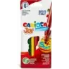 Carioca Joy Paperboard Pack de 6 Rotuladores de Punta Fina - Punta 2.6mm - Superlavables - Ideales para Dibujar y Colorear - Col