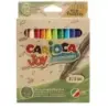 Carioca Joy Eco Family Pack de 12 Rotuladores Punta Fina 2.8mm Bloqueada - Tinta Superlavable - Capuchon Ventilado - Colores Sur