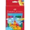 Faber-Castell Castle Pack de 12 Rotuladores - Tinta con Base de Agua Lavable - Colores Surtidos | Ahorro Imprimiendo