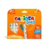 Carioca Baby Marker Pack de 12 Rotuladores - Punta Redonda y Bloqueada - Cuerpo de Gran Dimension - Superlavables - Dermatologic