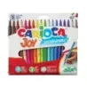 Carioca Joy Pack de 18 Rotuladores - Tinta Superlavable - Punta Fina 2.8mm - Bloqueada - Tapa Ventilada - Color Varios | Ahorro
