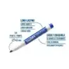 Carioca Pack de 6 Rotuladores para Pizarra Blanca - Punta de Ø 4.5mm - Tapa con Clip - Se Borra Facilmente y Se Seca Rapidamente