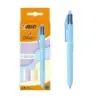 Bic 4 Colours Pastel Pack de 3 Boligrafos de Bola Retractil - Punta Media de 1.0mm - Tinta con Base de Aceite - Cuerpo en Colore