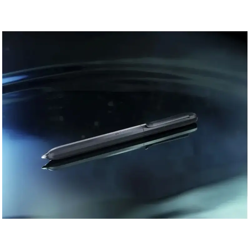 Faber-Castell Avori Boligrafo de Mecanismo Giratorio XB - 92% de Plastico Reciclado - Clip Metalico Solido - Color Negro | Ahorr