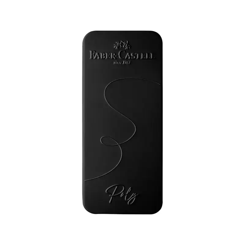 Faber-Castell Poly Pack de Boligrafo Poly Ball y Pluma Estilografica Poly Pen con Plumin B - Clip de Metal - Color Negro | Ahorr