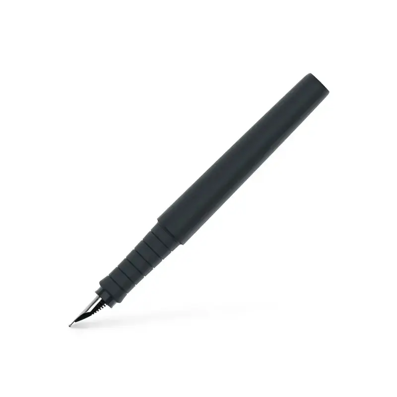 Faber-Castell Poly Pack de Boligrafo Poly Ball y Pluma Estilografica Poly Pen con Plumin B - Clip de Metal - Color Negro | Ahorr