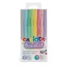 Carioca Pastel Pack de 8 Rotuladores - Tinta Superlavable - Perfectos para Colorear y Subrayar - No Toxicos - Punta Bloqueada Co