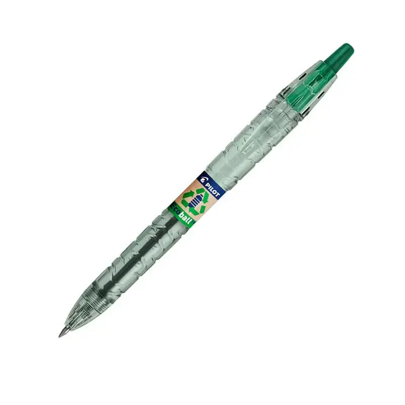 Pilot Expositor 60 Boligrafos de Bola Retractiles B2P Ecoball BeGreen + 10 B2P Gel BeGreen - 86,64% de Plastico Reciclado - Reca