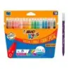 Bic Kids Couleur Pack de 18 Rotuladores - Punta Mediana - Lavable - Colores Surtidos | Ahorro Imprimiendo