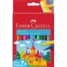 Faber-Castell Castle Pack de 24 Rotuladores - Tinta con Base de Agua Lavable - Colores Surtidos | Ahorro Imprimiendo