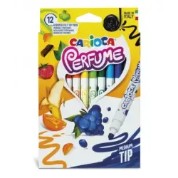 Carioca Xplosion Pack de 12 Rotuladores - Tinta Perfumada y Lavable - Aromas Naturales - Libre de Sustancias Alergenicas - Punta
