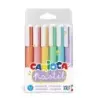 Carioca Pack de 6 Subrayadores Pastel - Tinta a Base de Agua - Punta Biselada - Tinta Lavable - Color Varios | Ahorro Imprimiend