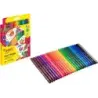 Jovi Felt Pens Pack de 24 Rotuladores - Punta de 3mm - Amplia Variedad de Tonos - Tinta de Gran Fijacion - Capuchon de Ventilado