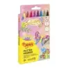 Jovi Glitter Marker Caja con 8 Rotuladores Efecto Purpurina - Tinta Base Agua - Grip Triangular Ergonomico - Punta Resistente -