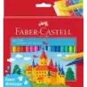 Faber-Castell Castle Pack de 36 Rotuladores - Tinta con Base de Agua Lavable - Colores Surtidos | Ahorro Imprimiendo
