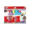 Carioca Birello Pack de 24 Rotuladores - Doble Punta Fina y Media - Tinta Superlavable No Toxica - Lavable de la Piel y Tejidos