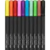 Faber-Castell Black Edition Pack de 10 Rotuladores Punta Pincel - Tinta a Base de Colorantes Alimentarios - Colores Surtidos | A