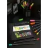 Faber-Castell Black Edition Pack de 10 Rotuladores Punta Pincel - Tinta a Base de Colorantes Alimentarios - Colores Surtidos | A
