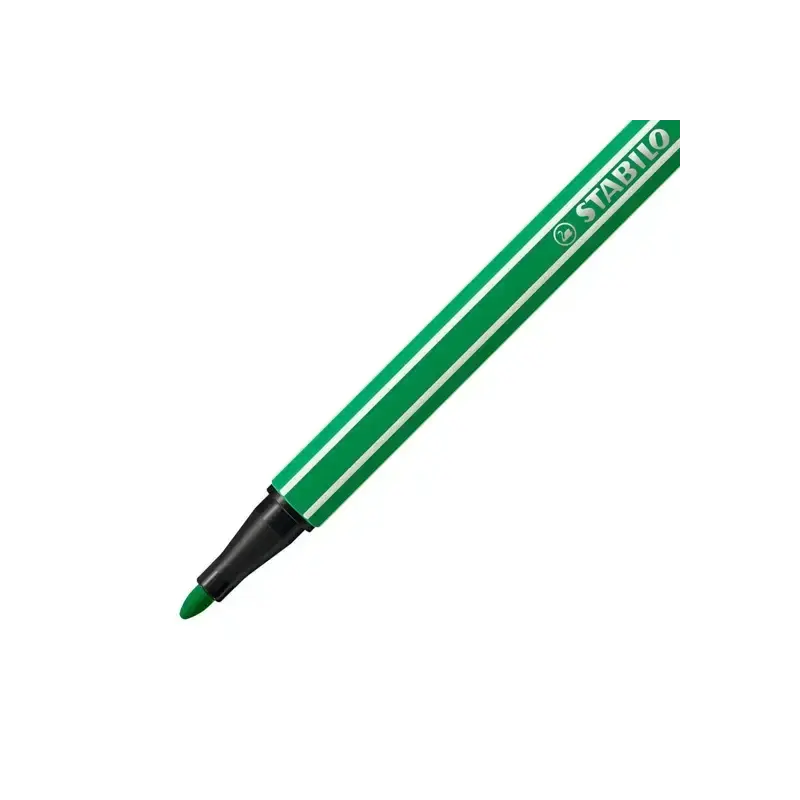 Stabilo Pen 68 Set de Mesa con 10 Rotuladores de Punta de Fibra - Trazo de 1mm aprox. - Tinta con Base de Agua - Colores Surtido