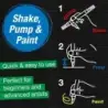 Faber-Castell Shake & Paint Black Edition Pack de 6 Rotuladores Acrilicos Doble Punta - Puntas Redondas de 1mm y 3mm - Tinta Acr