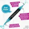 Faber-Castell Shake & Paint Black Edition Pack de 6 Rotuladores Acrilicos Doble Punta - Puntas Redondas de 1mm y 3mm - Tinta Acr
