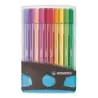 Stabilo Premium Pen 68 Estuche con 20 Rotuladores - Punta de Fibra - Trazo de 1mm aprox. - Alto Brillo y Luminosidad de Color -