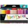 Faber-Castell Black Edition Pack de 50 Rotuladores Punta Pincel - Tinta a Base de Colorantes Alimentarios - Colores Surtidos | A