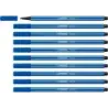 Stabilo Pen 68 Rotulador de Punta de Fibra - Trazo de 1mm aprox. - Tinta con Base de Agua - Color Azul Oscuro | Ahorro Imprimien