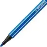Stabilo Pen 68 Rotulador de Punta de Fibra - Trazo de 1mm aprox. - Tinta con Base de Agua - Color Azul Oscuro | Ahorro Imprimien