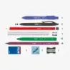 Milan Fun Animals Pack de 4 Estuches con Contenido de Serie - Contenido: Goma de Borrar, 2 Sacapuntas, Lapiz, 1 Boligrafo Sway A