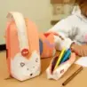 Milan Fun Animals Pack de 4 Estuches con Contenido de Serie - Contenido: Goma de Borrar, 2 Sacapuntas, Lapiz, 1 Boligrafo Sway A
