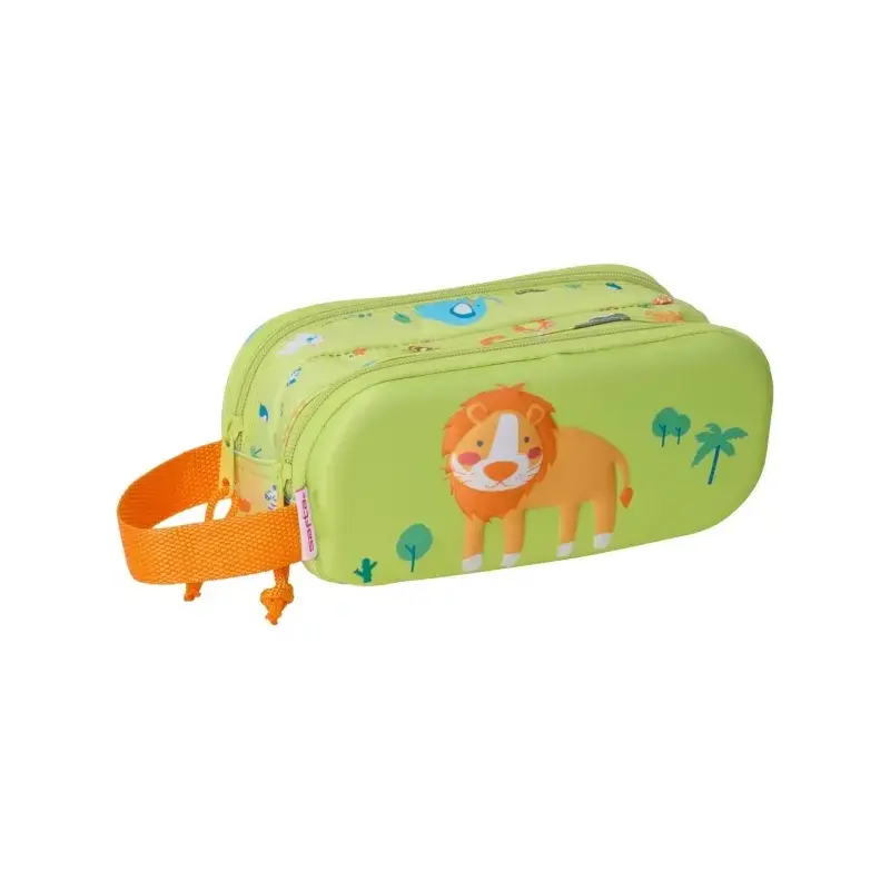 Safta Leon Portatodo - Cremallera - Asa Lateral - Color Verde Claro | Ahorro Imprimiendo