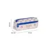 Milan Coleccion 460 Portatodo Rectangular - 2 Compartimentos con Cremallera - Color Beige/Azul | Ahorro Imprimiendo