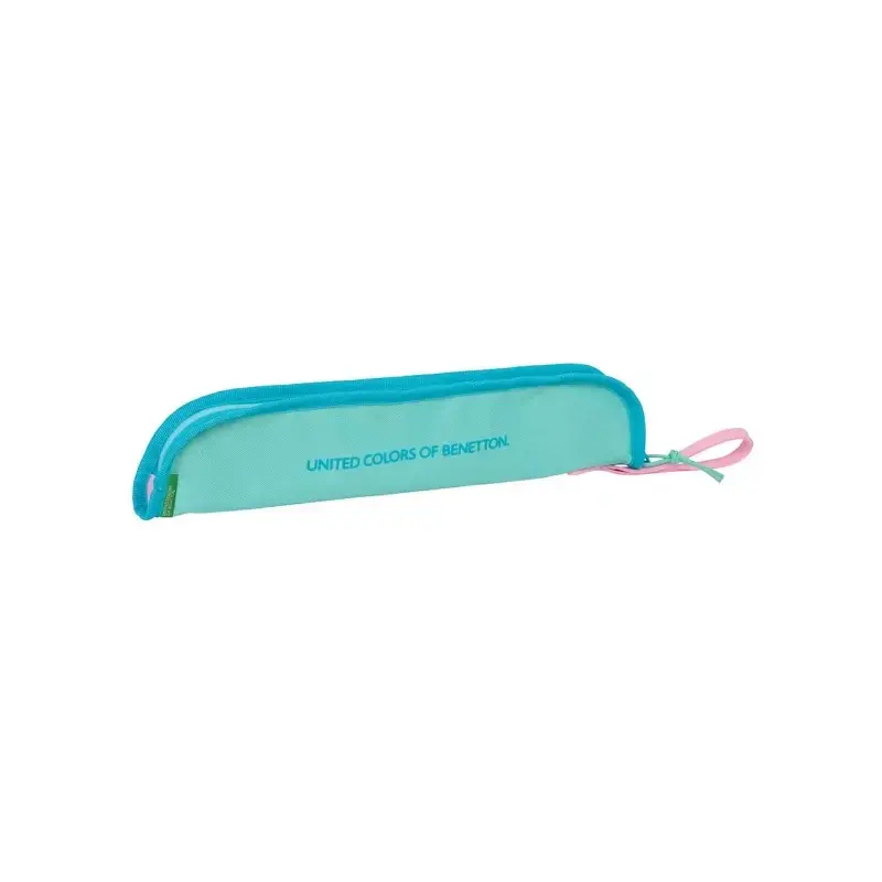 Safta Benetton Dolce Portaflautas - Interior Acolchado - Alojamiento para Varilla - Asa Lateral - Borde Reforzado - 0.6L - 370x2