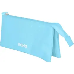 Dohe Serenity Portatodo Triple - Cierre Doble con Cremallera y Tirador de Goma - Color Azul | Ahorro Imprimiendo