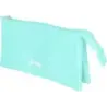 Dohe Serenity Portatodo Triple - Cierre Doble con Cremallera y Tirador de Goma - Color Verde | Ahorro Imprimiendo