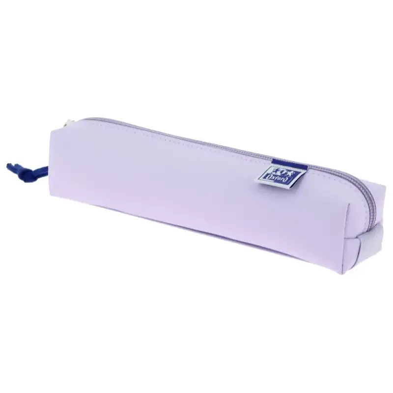Oxford Live & Go Estuche Cuadrado Pequeño - Material Acolchado - Goma Elastica para unirlo al Cuaderno - Color Malva | Ahorro Im