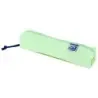 Oxford Live & Go Estuche Cuadrado Pequeño - Material Acolchado - Goma Elastica para unirlo al Cuaderno - Color Verde | Ahorro Im