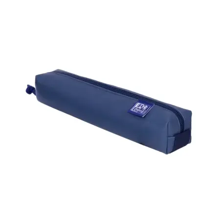Oxford Kangoo & You Estuche Cuadrado Pequeño - Fabricados en Napa - Goma Elastica para unirlo al Cuaderno - Color Azul | Ahorro