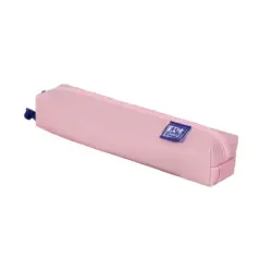 Oxford Kangoo & You Estuche Cuadrado Pequeño - Fabricados en Napa - Goma Elastica para unirlo al Cuaderno - Color Rosa | Ahorro