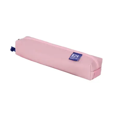 Oxford Kangoo & You Estuche Cuadrado Pequeño - Fabricados en Napa - Goma Elastica para unirlo al Cuaderno - Color Rosa | Ahorro