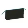 Safta Munich Land Portatodo - 3 Compartimentos con Cremalleras - Bolsillo Interior - 0.6L - 220x30x120mm - Color Azul Oscuro | A