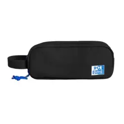 Oxford B-Smart Estuche Portatodo - 3 Compartimentos - Asa Lateral - Fabricado en Material Reciclado - Color Negro | Ahorro Impri