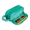 Oxford B-Smart Estuche Portatodo - 3 Compartimentos - Asa Lateral - Fabricado en Material Reciclado - Color Turquesa | Ahorro Im
